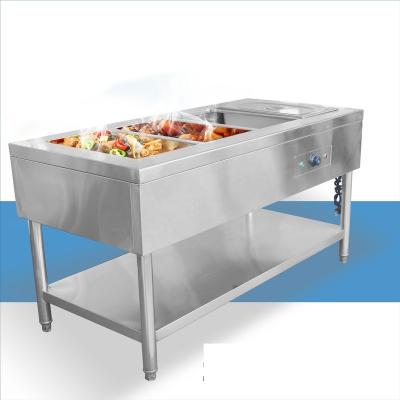 China Dimension As Customized Binzhou Professional Kitchen Equipment Hot Cooked Food Display Counter for sale