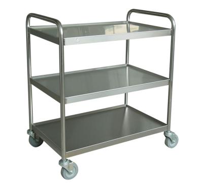 China Good Quality Commercial Hotel Kitchen Kitchen Equipment Triple Tier Catering Trolley for sale