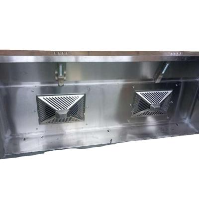 China All-in-one commercial kitchen exhaust hood and electrostatic dust collector for restaurant kitchen for sale