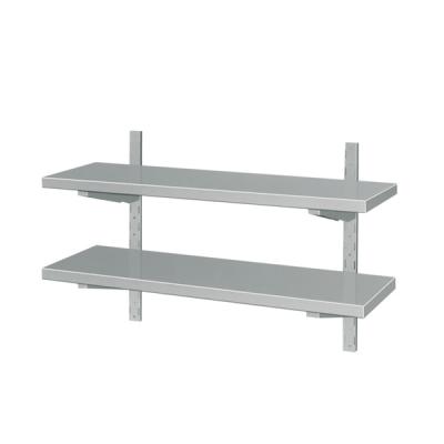 China Hot Selling Commercial Kitchen Restaurant Equipment Wall Mounted Shelf With Double Layer for sale