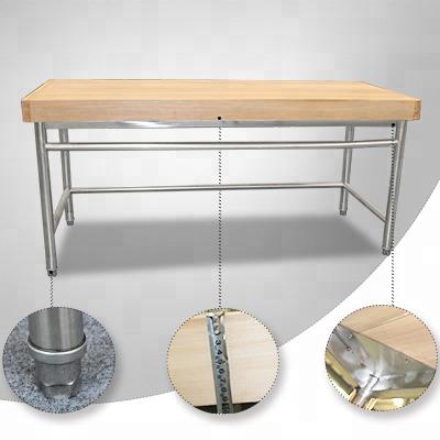 China 0.8/1.0/1.2mm China Patent Trade Board Anti-Corrosion Factory Hotel Restaurant Kitchen Tableware Stainless Steel Bench LDSTSD150 for sale