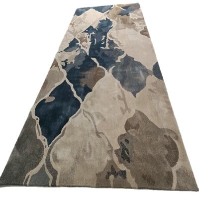 China Stain Resistant Carpet Hotel Contemporary Design Custom Hand Tufted Carpet Wall To Wall Carpet for sale