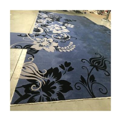 China Stain Resistant Hand Tufted Rug Unique Style Modern Design Patterns Landscape Large Area Rug For Office / Hotel for sale