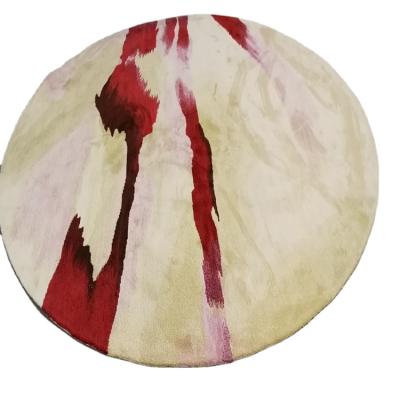 China New Product Stain Resistant Round Carpet Living Room Abstract Rug Cover Design for sale