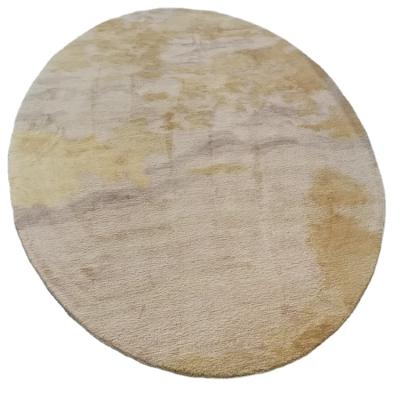 China Stain Resistant Modern Rug Bedroom Rug Hand Made Shaggy Round Rug Living Room Rug for sale