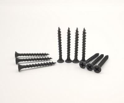 China Flat Drywall Screws Self Tapping Screws Black Phosphating Wall For Furniture Screws Kits for sale