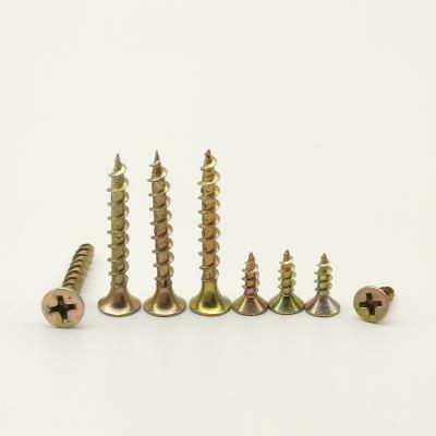 China Flat High Quality Chipboard Screws Galvanized Chipboard Screw For Furniture Drywall Fitting Screws for sale