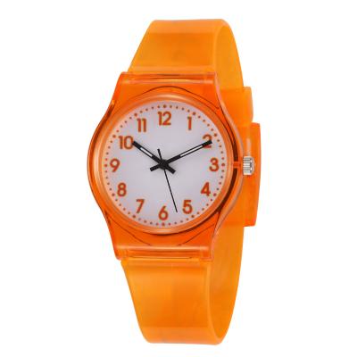 China 2018 New Fashion Day/Date Cheap Transparent Plastic Watch Wholesale for sale