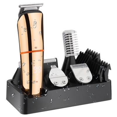 China Car Barber Hair Clippers For Men Professional 6 in 1 Men Grooming Hair Trimmer Set for sale