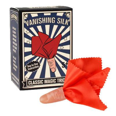 China Plastic and silk vanishing floss magic trick with different size of thumb tips for sale