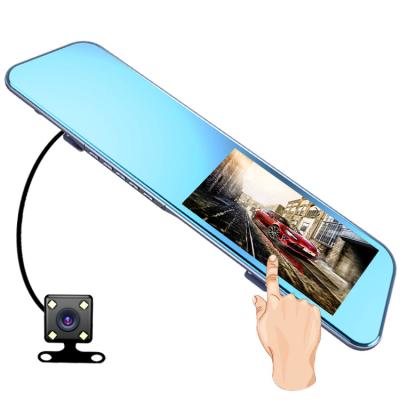 China WDR 4.5In Touch screen Mirror Recorder Full HD 1080P Mirror Car Dash Cam Dual Lens Video Recorder Driving Black Box Car DVR Dash Cam for sale