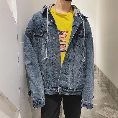 China QUICK DRY custom print MEN streetwear casual riding logo coats jeans mens jackets denim jacket for sale