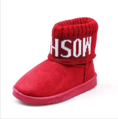 China Deodorization Winter Woolen Snow Casual Medium Snow Boots New Flat Bottom Fashionable Women's Head Round Tube Boots for sale