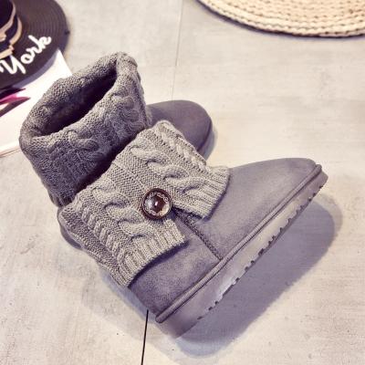 China 2021 New Winter Suede Women's Deodorization Snow Boots Cotton Medium Casual Shoes Buckle Plush Cold Proof Short Boots Women's Shoes for sale