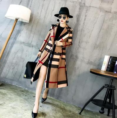 China 2021 Wholesale Price Anti-wrinkle HOT Autumn Ladi Offic Trench Wool Stylish Coat Long For Women for sale