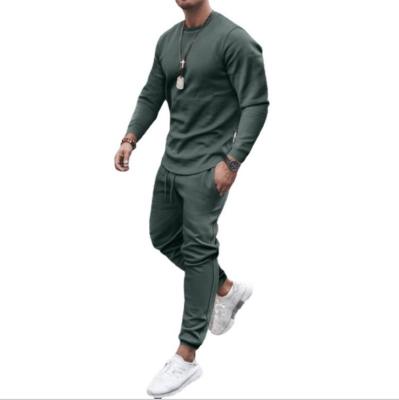 China Customized two pcs long sleeve running tracksuits men fashion design QUICK DRY autumn men's stylish running tracksuits casual sports suits for sale