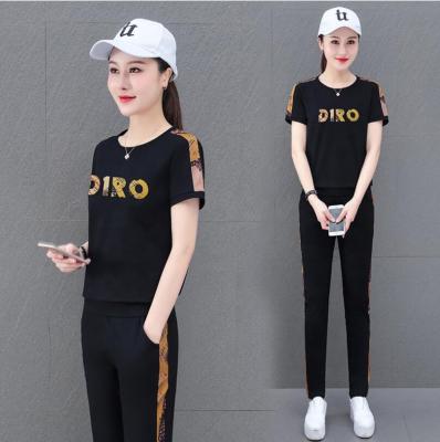 China 2021 summer fashion women's sportswear QUICK DRY suit new pants fashion leisure two-piece set for sale