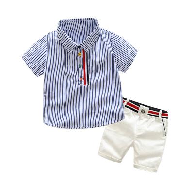 China Wholesale Smart Casual Short Sleeve Sport T-shirt Pants Custom Made Kids Costume Kids Toddler Boys Sweat Suits Children Clothing Sets Boys for sale