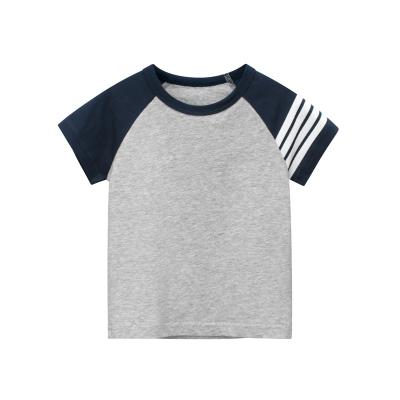 China 2022 Wholesale Cotton Children's Single T-shirt Anti-shrink To Print School Uniform Custom Logo T-shirt For Kids for sale