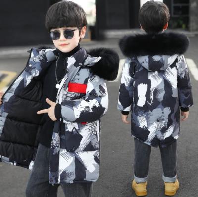 China Anti-wrinkle JACKETOWN Winter Jacket For Girls Boys Warm Hooded Coat Kids Down Parkas Outwear for sale