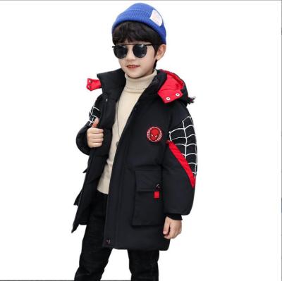 China Anti-wrinkle JACKETOWN children's clothing warm hooded winter jacket boys and girls down cotton-padded clothes medium and long styles for sale