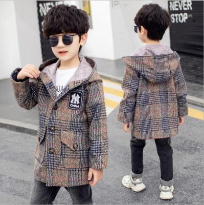 China 2021HOT Anti-wrinkle overcoat kids hot sale stripe warm popular comfortable baby boy winter coats girl children's coats for sale