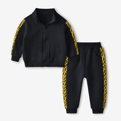 China Anti-wrinkle Fashion Casual Toddler Sweat Suits Clothing Sets Jogger Babies Hoodies Sets Kids Baby Boy Sport Clothes Kids Clothing for sale