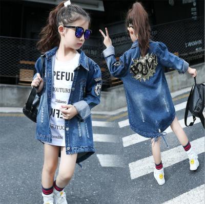 China Anti-wrinkle children's wear 2020 autumn children's denim coat boys and girls western style and babies' jeans for sale