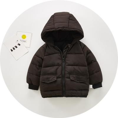 China Factory Wholesale OEM Winter Childrent Viable Down Hooded Stripper Jacket for sale