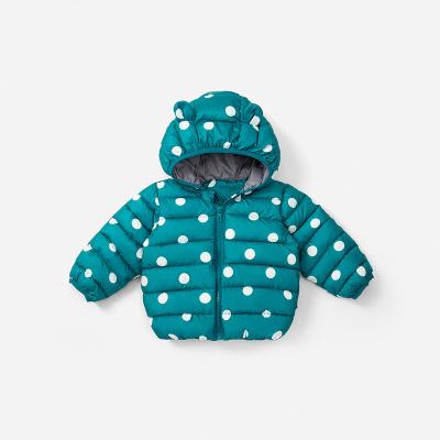 China Factory price windproof coat hooded outwear children's printed coat autumn winter down jacket for sale