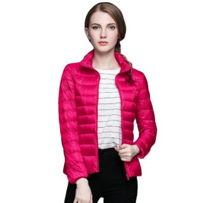 China Lightweight Windproof Down Jacket For Women Ultra Thin Packable With Custom Logo Down Jacket for sale