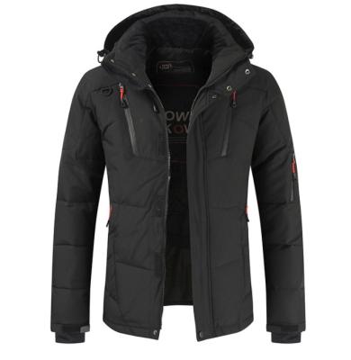 China Customizable 100% Warm Winter Windproof Good Quality Polyester Warm Windproof Down Jacket Men for sale