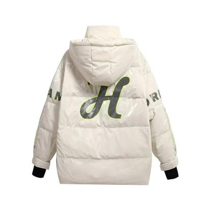 China High Quality Fashion Warm White Duck Feather Waterproof Down Stripper Jacket For Women And Men for sale