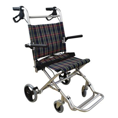 China Aluminum alloy material Manual Wheelchair Portable Small Size Best Selling Lightweight Manual Ultra Wheel Chair Portable For Elderly Wheelchair for sale