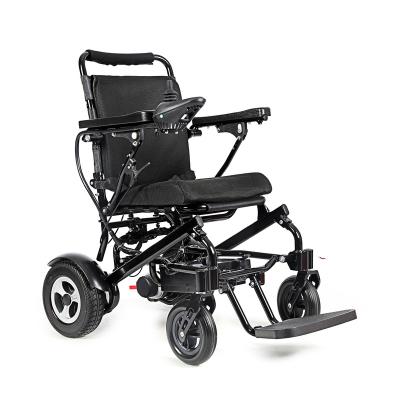 China Aluminum alloy material New design cheapest price folding wheelchair aluminum alloy electric wheelchairs for disabled for sale