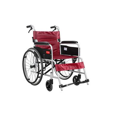 China Aluminum alloy material 2022 factory hot sale manual wheelchair light wheelchair for sale manual wheelchair for sale