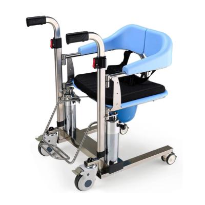 China 304 SS Manufacturer Hot Sale fast assemble nursing patient hydraulic lift transfer chair patient transfer lift chair for sale