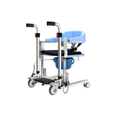 China 304 SS Multifunctional electric patient lift transfer chair whole body elderly with toilet transfer chair for sale