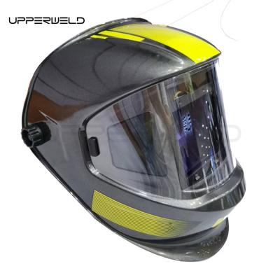 Chine Casque de soudage auto-assombrissant avec torche de soudage et lentille 4C hémisphérique légère à vendre