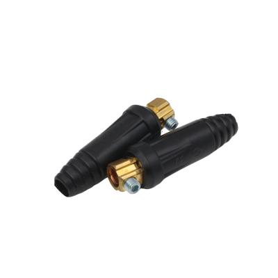 China MIG Torch Accessories Welding Cable Joint Quick Connector 35-50 Male Cable Connector Euro Style for sale