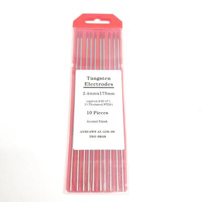 China Welding Rods Red Tip 2.4mm*175mm TIG Welding Accessories for Welding Current 40-230A for sale