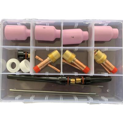 China Stubby Gas Lens Collect 10 54n 53n Pyrex Glass Cup Kit for DB SR WP-17/18/26 TIG Welding Torch for sale