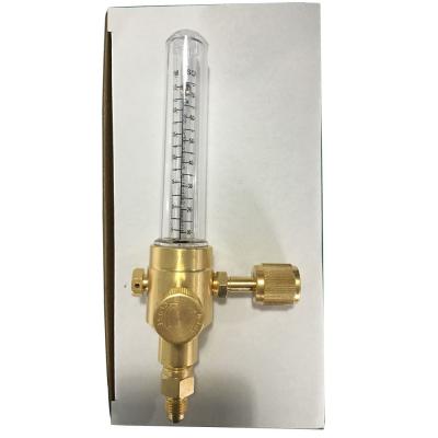 China 1/4-Inch Female Flare Inlet Connection Nitrogen Regulator Flow Indicator Brass Yellow HVAC for sale