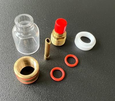 China 53GQ Gas Lens Adapter Wedge Collet TIG Welding Consumables Kit for Better Gas Coverage for sale