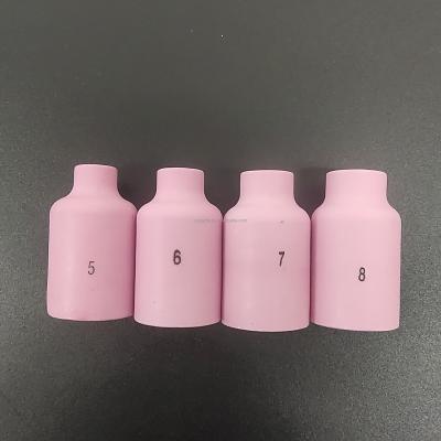 China Customized Alumina Nozzle Glass Tig Welding Ceramic Cup Argon WP17 18 26 53N 54N Series for sale