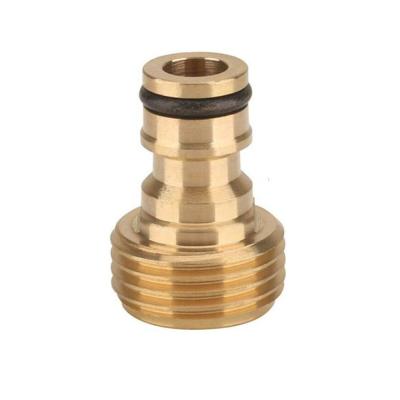 China Brass Garden Hose Quick Connector 3/4 Inch GHT Male and Female Water Hose Fittings for sale