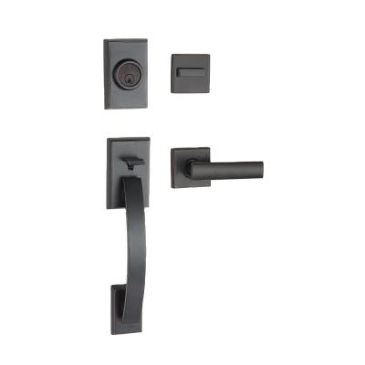 China Widely Used Longsire Zine Alloy Material Handle Door Lock Stainless Steel Heavy Duty Door Lock for sale