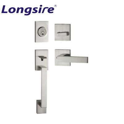 China Zinc Alloy Door Lock Handle Set Handleset Lock Exterior Door Handle Door Handle Security Hardwares Lock for sale