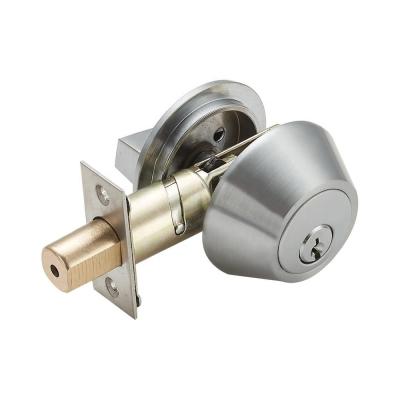 China Bedroom/Passage/Bathroom/Warehouse Entrance Single Function Cylinder Door Lock Brass Deadbolt for sale