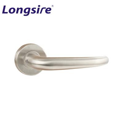 China Industrail Good Quality Door Lever Stainless Steel Passage Lever Door Handle Lock Set Modern Simple Hot Selling Security Bolt Bolt Lever for sale